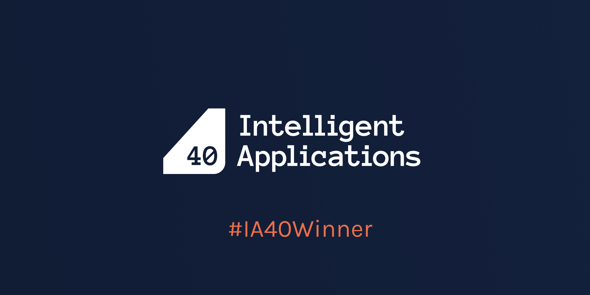 Intelligent Applications 40 winners 2022