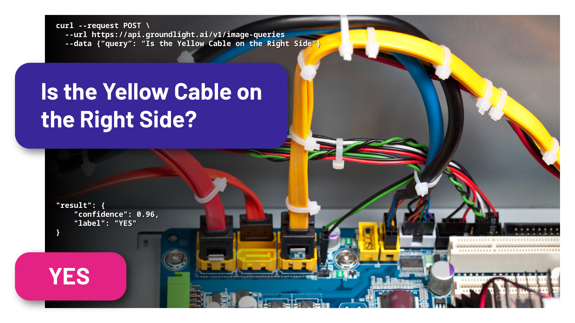 Groundlight example - wiring