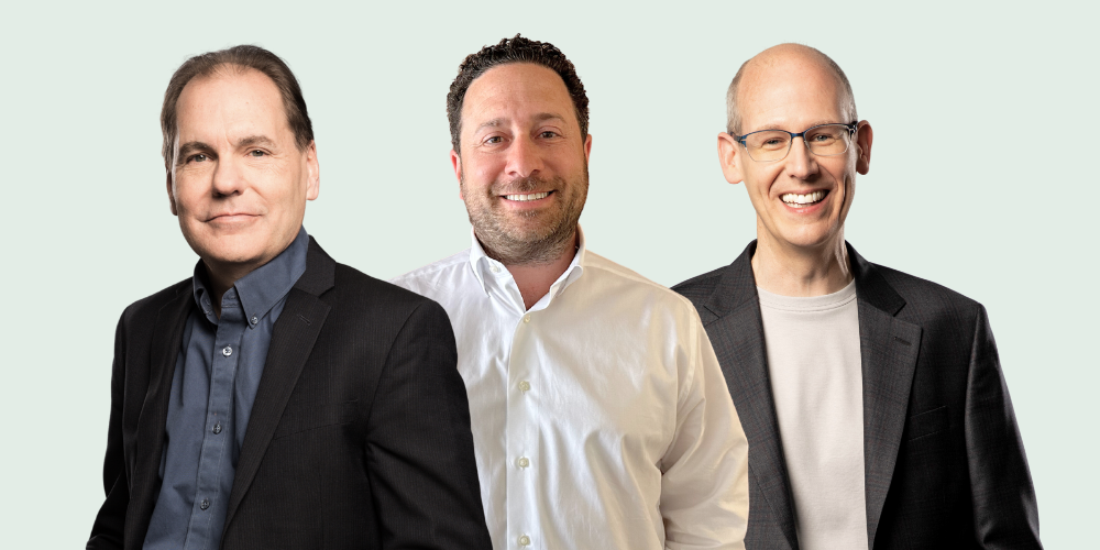 Welcome Venture Partners Loren Alhadeff, Mark Nelson, and Ted Kummert 