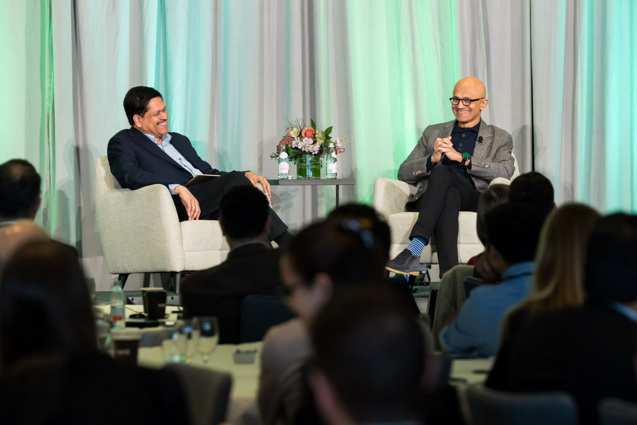 Satya Nadella leading Microsoft's strategic transformation meeting with global impact