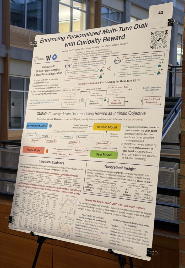 This year’s Madrona Prize was awarded to “Enhancing Personalized Multi-Turn Dialogue with Curiosity Reward,