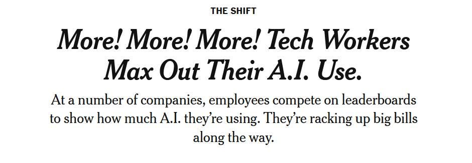 Tech Workers Max Out Their AI Use